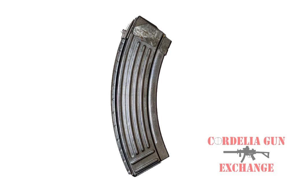 Steel Bulgarian AK47 10-30 762X39mm Magazine. Legal in California, New York, Connecticut, DC, Maryland and Massachusetts! Available from Cordelia Gun Exchange!