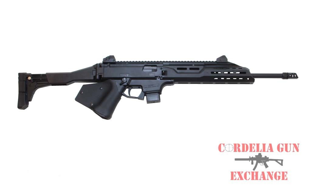 CA compliant CZ Scorpion 9mm Carbine is available in California from Cordelia Gun Exchange!