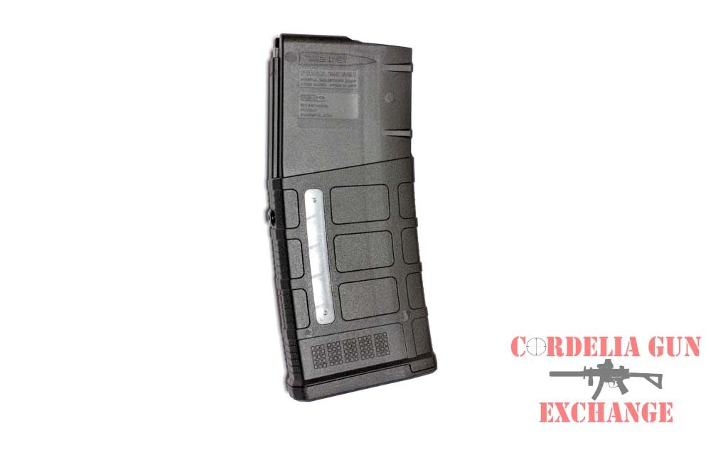 The Magpul 10-25 Window 308WIN AR10 Magazine is legal in California, New York, Connecticut, DC, Maryland and Massachusetts! Available from Cordelia Gun Exchange!