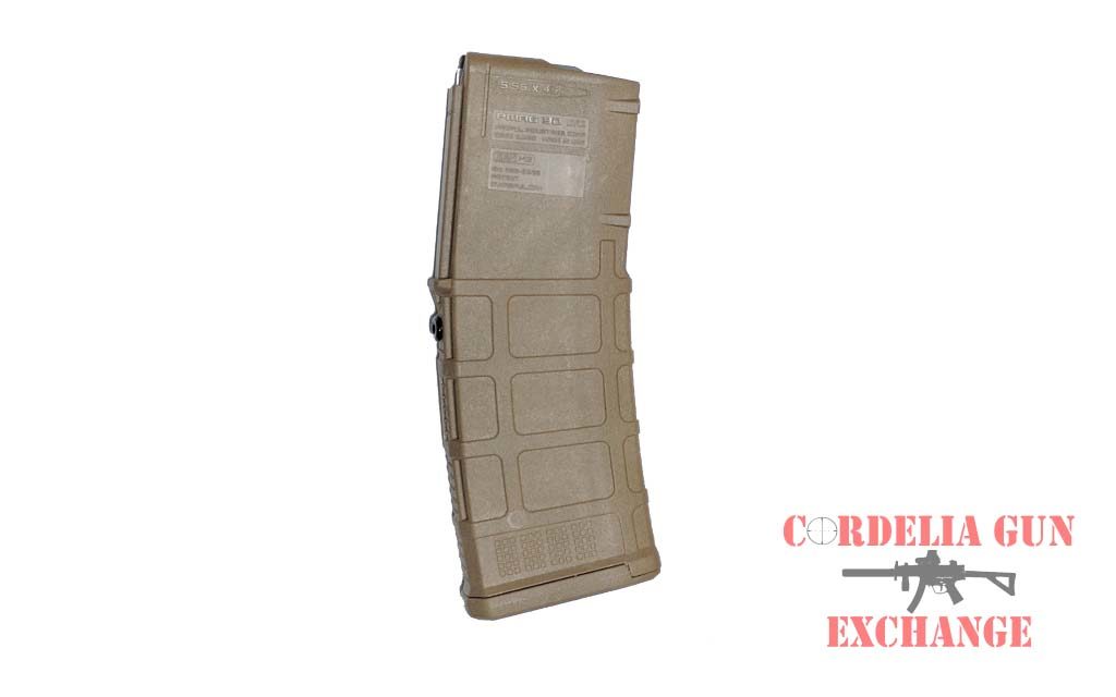 Magpul 10-30 AR15 556mm Coyote Tan Magazine is legal in California, New York, Connecticut, DC, Maryland and Massachusetts! Available from Cordelia Gun Exchange!