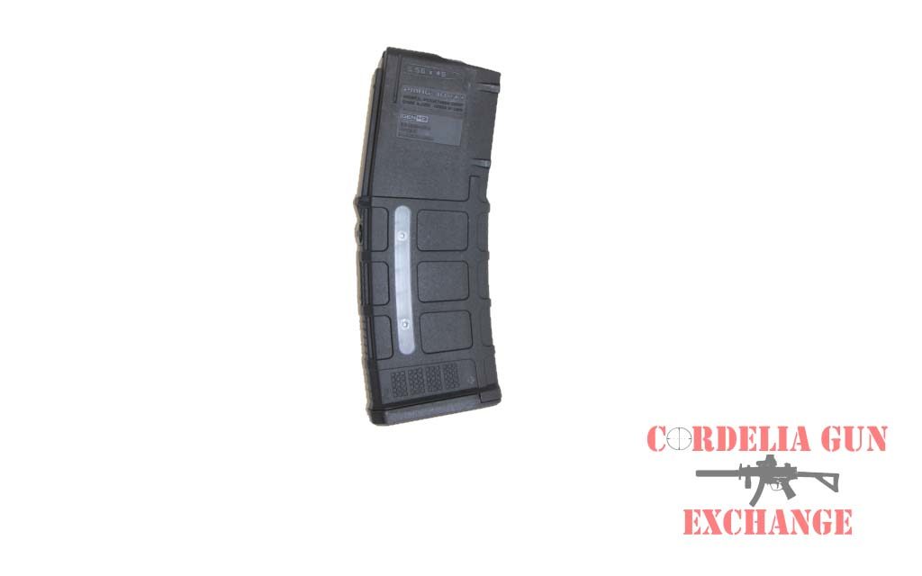 The Magpul 10-30 AR15 Window 556mm Magazine is legal in California, New York, Connecticut, DC, Maryland and Massachusetts! Available from Cordelia Gun Exchange!