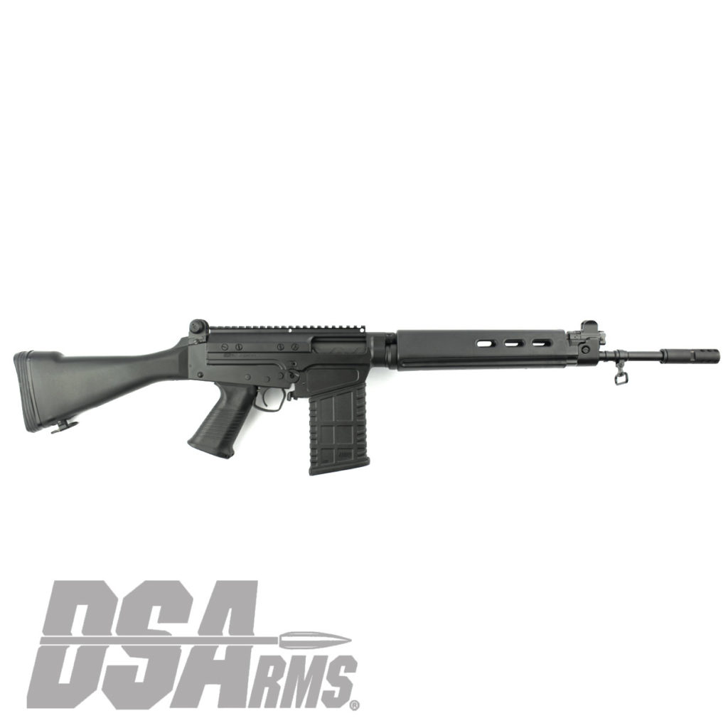 The DSA SA58 18" Range Ready Traditional Carbine exceeds the quality of any FAL type rifle produced. CA Legal, featureless with a 10/20 Magazine. Manufactured by DS Arms - All Parts U.S. Made!