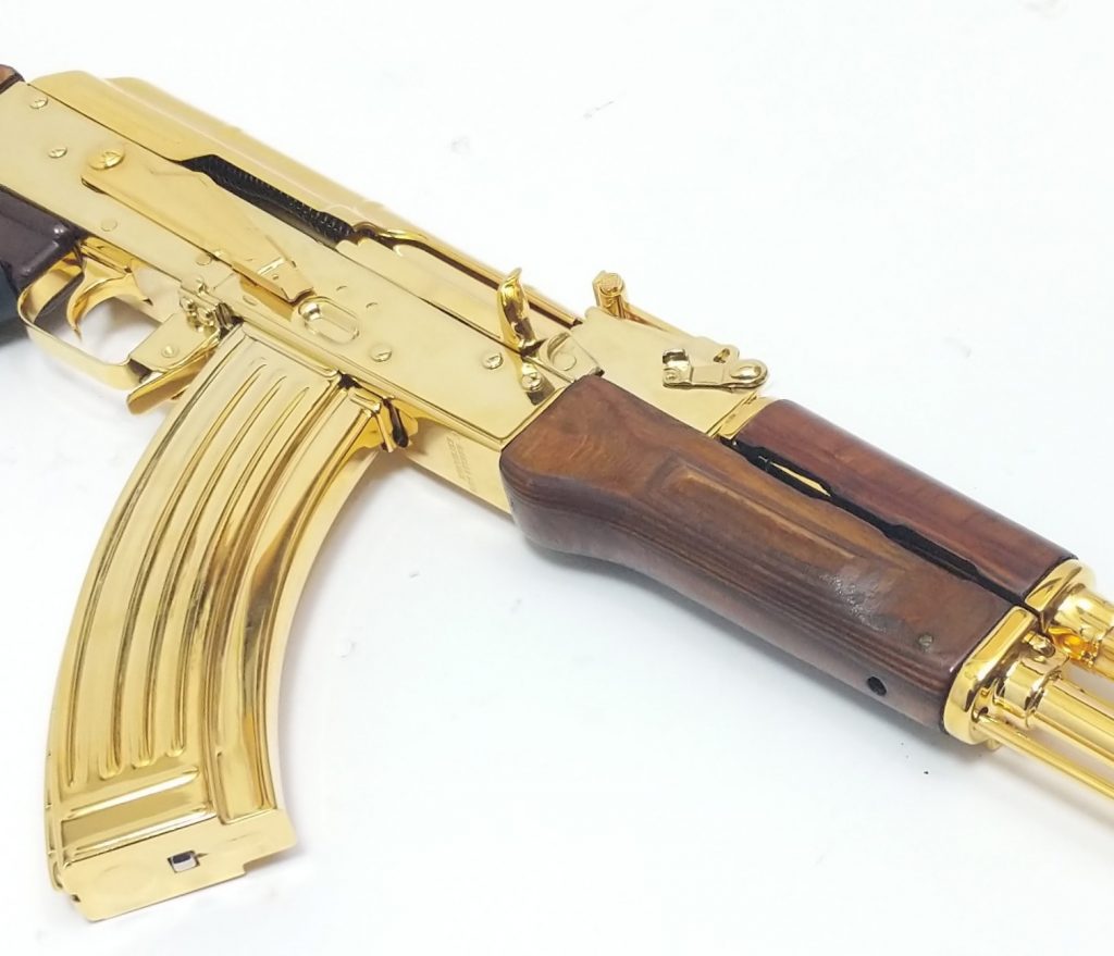 24K Gold Plated Russian AK47 7.62x39 rifle!