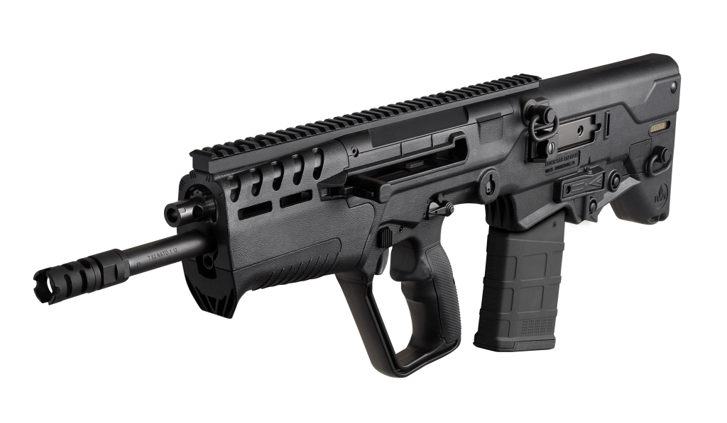 California legal IWI Tavor 7 308WIN black Finally available in California in a featureless configuration, the Tavor 7 brings .308 firepower to the smallest possible package!