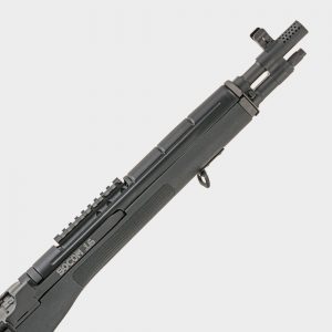 Maximum accuracy with minimum weight and bulk, the 16.25" barrel of the M1A™ SOCOM 16 features a 1:11" six-groove right-hand twist.