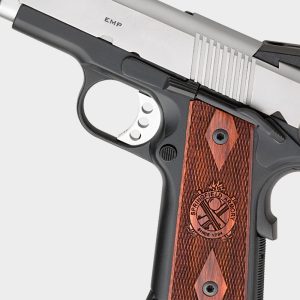 Purpose-designed for concealed carry, the Springfield 9mm 1911 EMP CA has an aluminum frame built shorter than standard to minimize the pistol’s footprint.