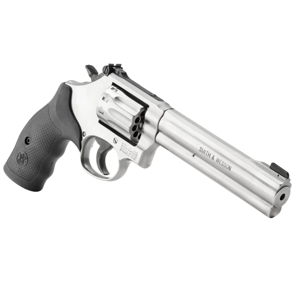 The CA compliant S&W 617 6IN 22LR revolver brings together the best features that a K-Frame has with the 10 round capacity and needle accuracy!