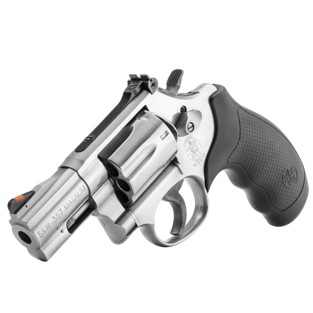 The CA compliant S&W M686 plus in 2in 357MAG revolver is the perfect choice for those who want the combination of a fun range gun and a defensive companion.