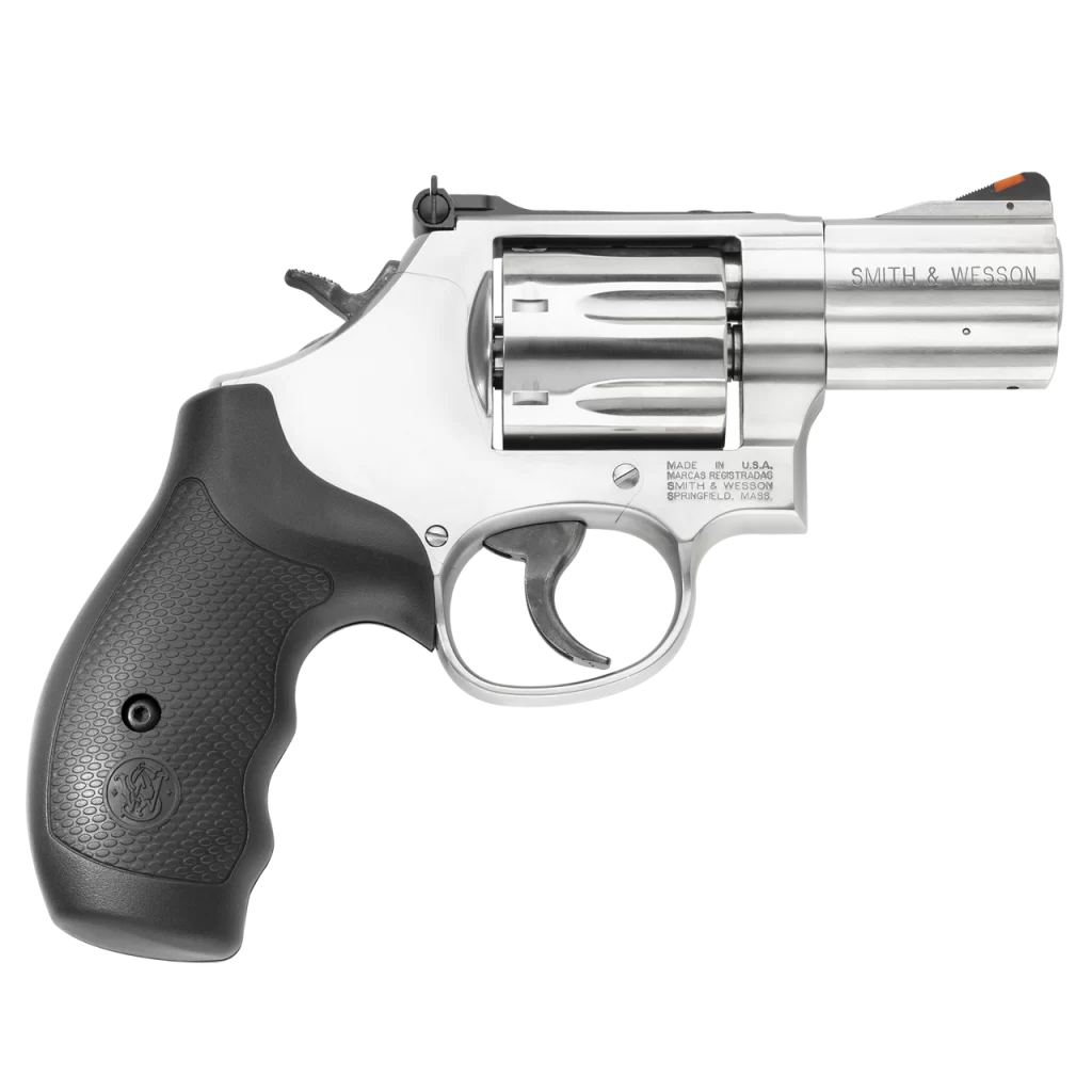 The CA compliant S&W M686 plus in 2in 357MAG revolver is the perfect choice for those who want the combination of a fun range gun and a defensive companion.