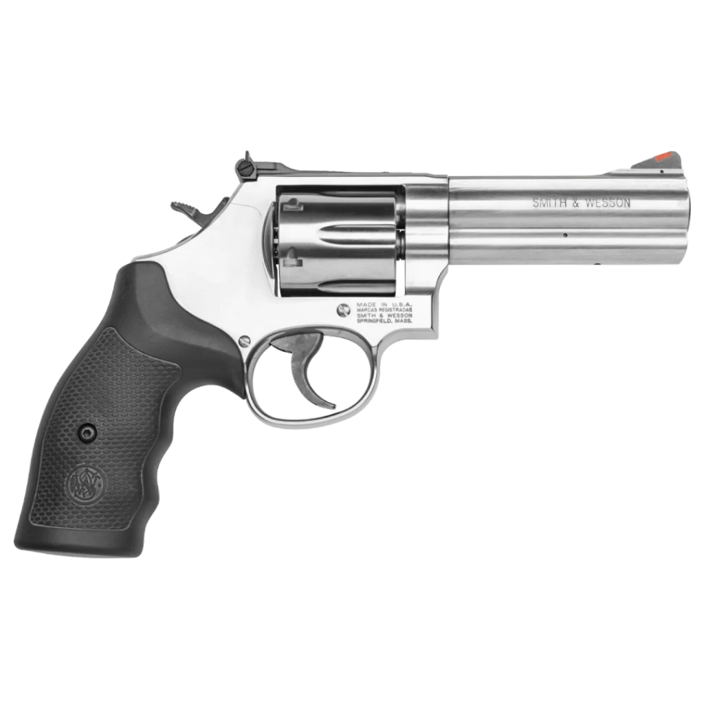 The CA compliant S&W M686 4in 357MAG revolver is the perfect choice for those who want the combination of a fun range gun and a defensive companion.