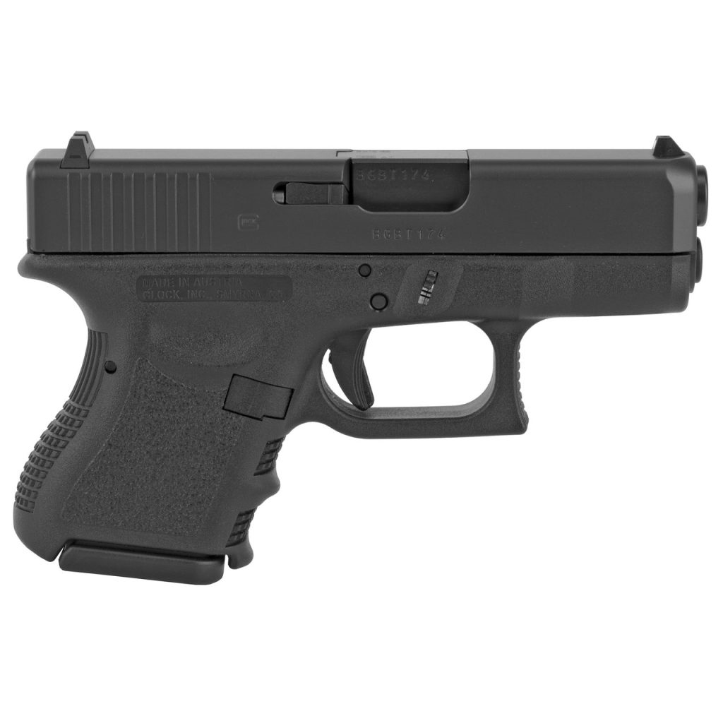 The California compliant Glock 26 Gen3 BLK is compact enough to be concealed yet still holds 10 rounds in the magazine. This gives the shooter the edge in any situation.