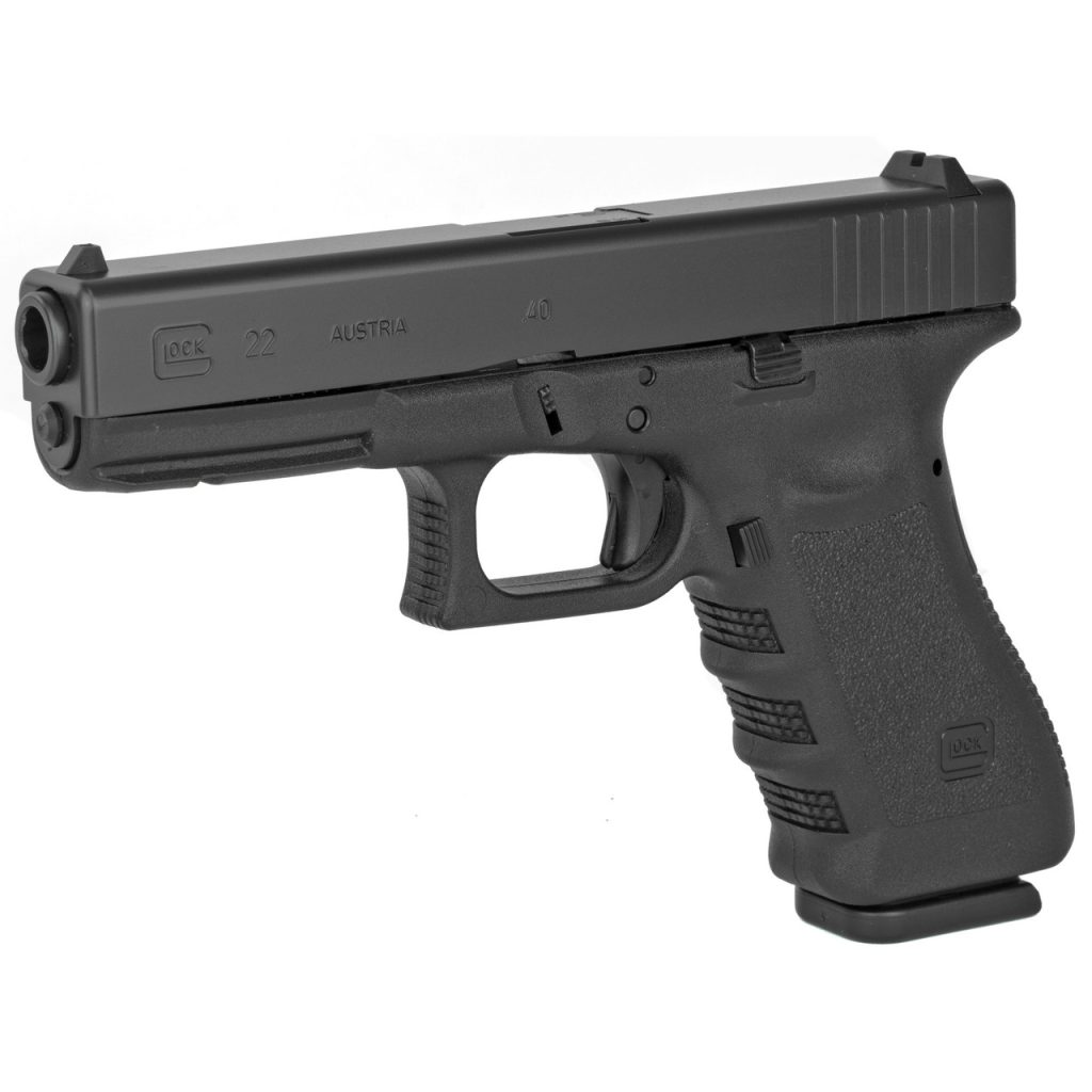 The California compliant Glock 22 Gen3 BLK is a full size handgun chambered in 40 Smith and Wesson giving you the stopping power you need!