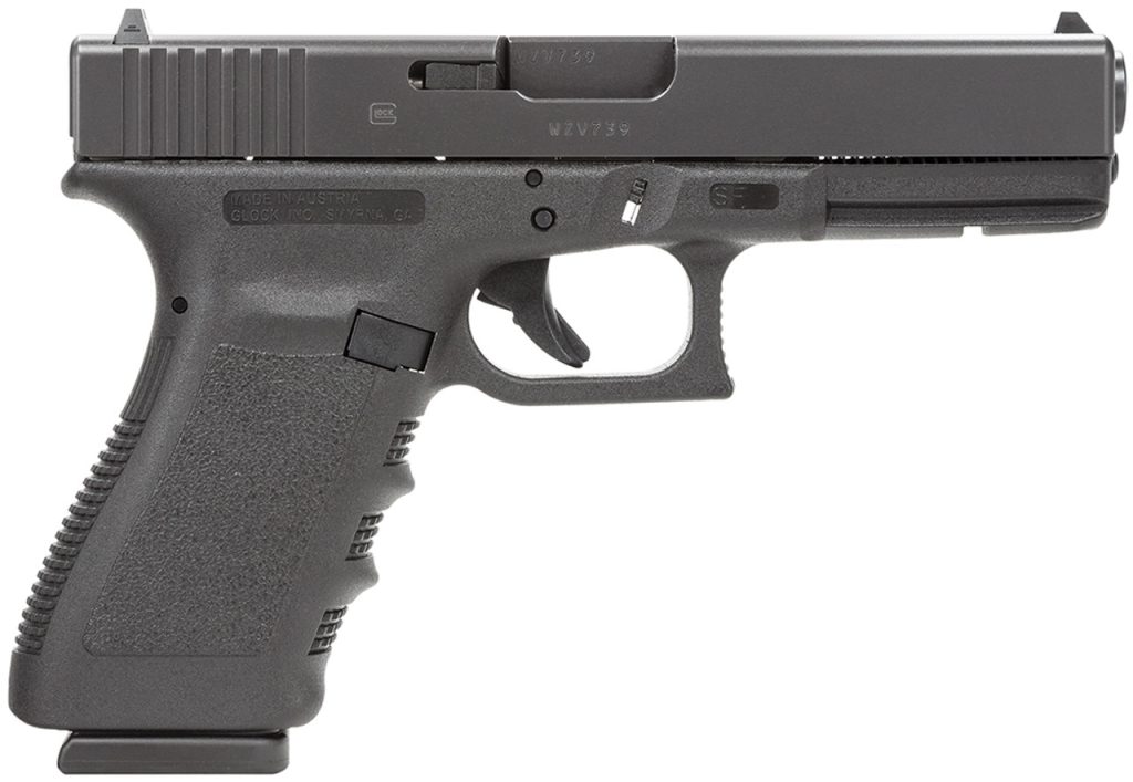 The California compliant Glock 20SF Gen3 BLK was designed for the both military and hunters alike giving them the power of a revolver with the capacity of a Semi-auto pistol