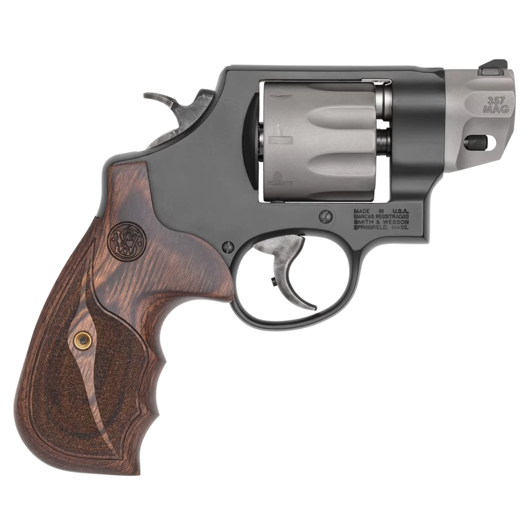 The CA Compliant S&W Model 327 PC Performance Center 357MAG was designed from the ground up to be an ultra light, yet high performance revolver.