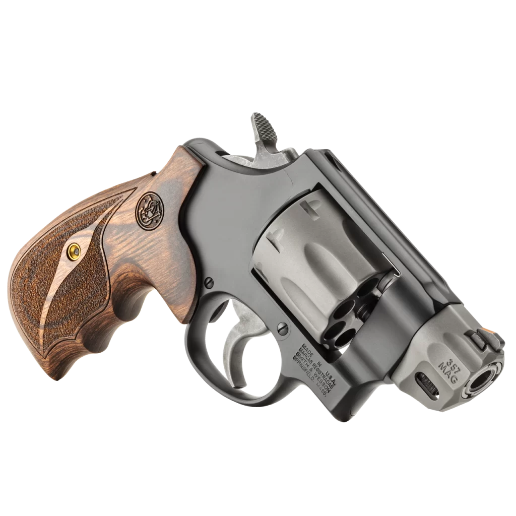 The CA Compliant S&W Model 327 PC Performance Center 357MAG was designed from the ground up to be an ultra light, yet high performance revolver.