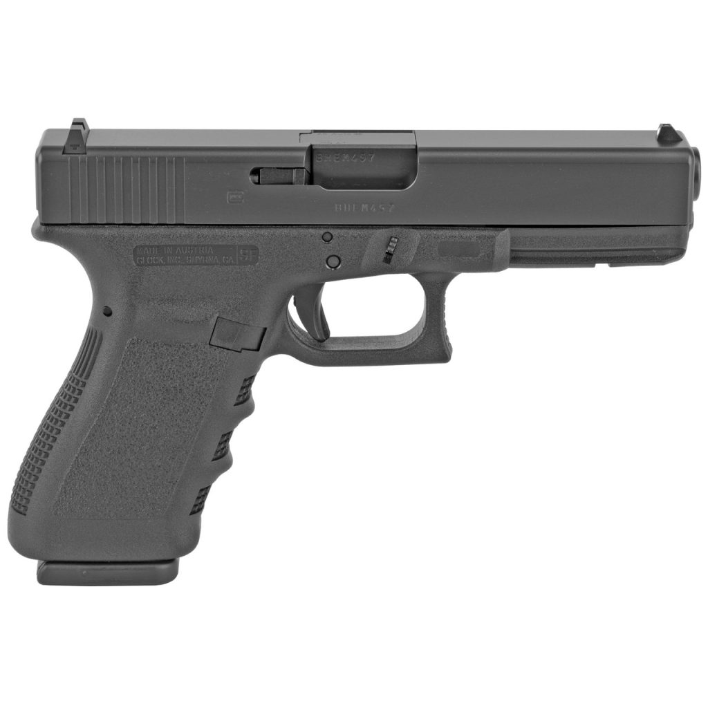 The California compliant Glock 21SF Gen3 BLK was requested by Police in the United States due to it's 45ACP legendary stopping power.