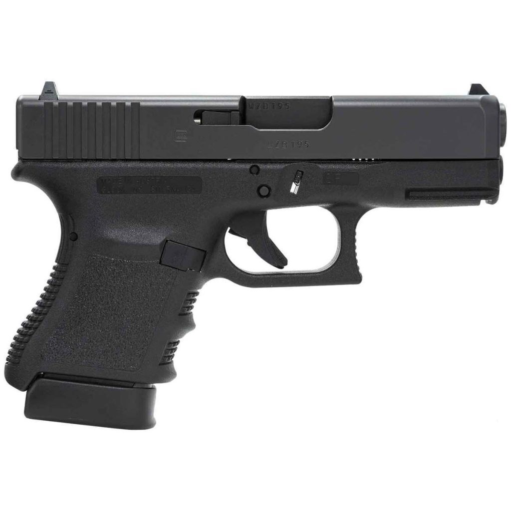 The CA compliant Glock 30SF BLK was requested by the United States Police force in order to have a firearm capable of firing the 45ACP but still have the smaller compact size!