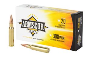 ARMSCOR 308WIN 147GR FMJ 20/200