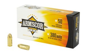 ARMSCOR 380ACP 95GR FMJ 50/1000