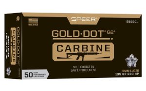 SPEER GOLD DOT 9MM 135GR HP 50/1000