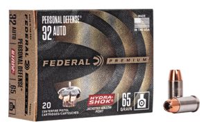 FED HYDRA-SHOK 32ACP 65GR JHP 20/500