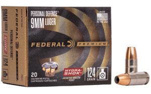 FED HYDRA-SHOK 9MM 124GR HP 20/500