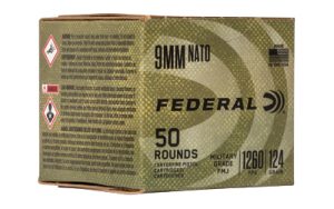 FED MIL-GRADE 9MM 124GR FMJ 50/500