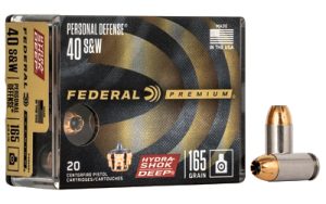 FED HYDSHK DP 40S&W 165GR JHP 20/200