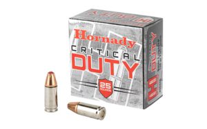 HRNDY 9MM+P 135GR CRT DUTY 25/250