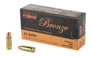 PMC BRNZ 25ACP 50GR FMJ 50/1000