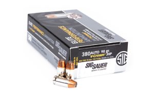 SIG AMMO 380ACP 90GR JHP 50/500