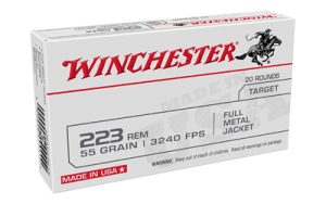 WIN USA TRGT 223REM 55GR FMJ 20/1000